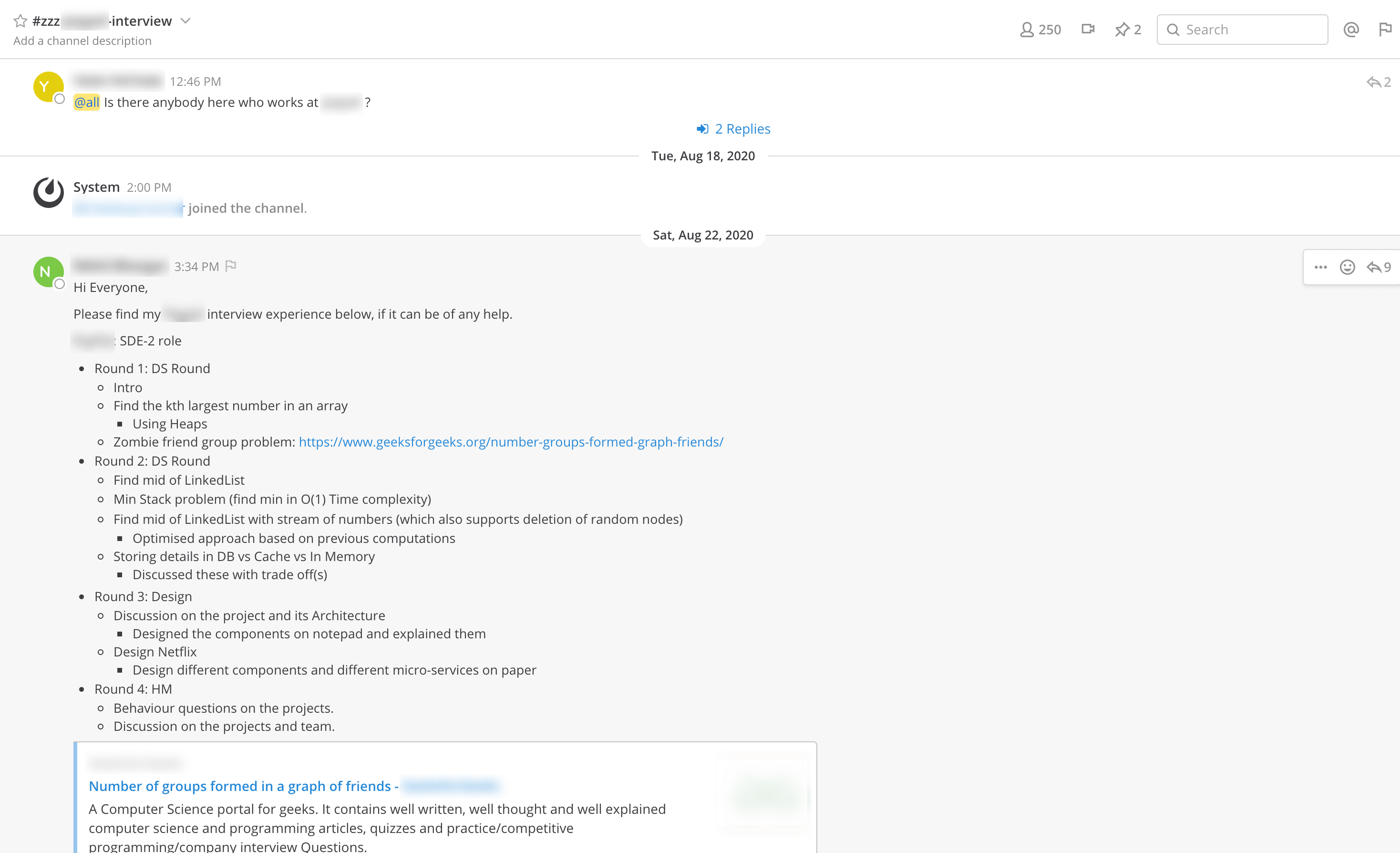 Authentic Interview Experiences